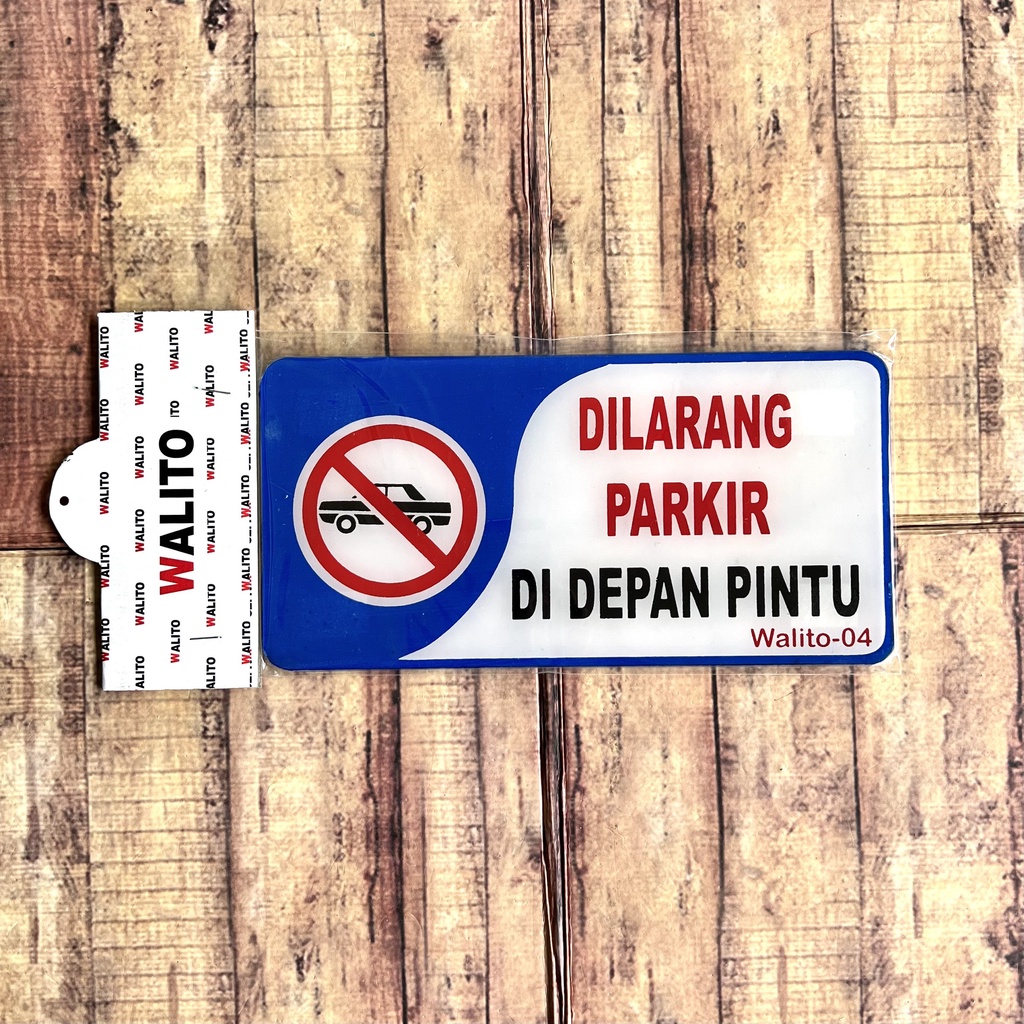 Papan Nama Akrilik Tulisan Close-Open, Dilarang Parkir Didepan Pintu, dll - Sign Label Acrylic - Sign Board - Acrylic Sign