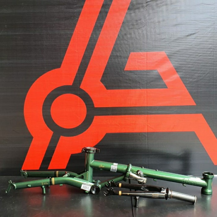 Frame fork handlepost FNHON Gust Hijau emerland V Brake seli not blast