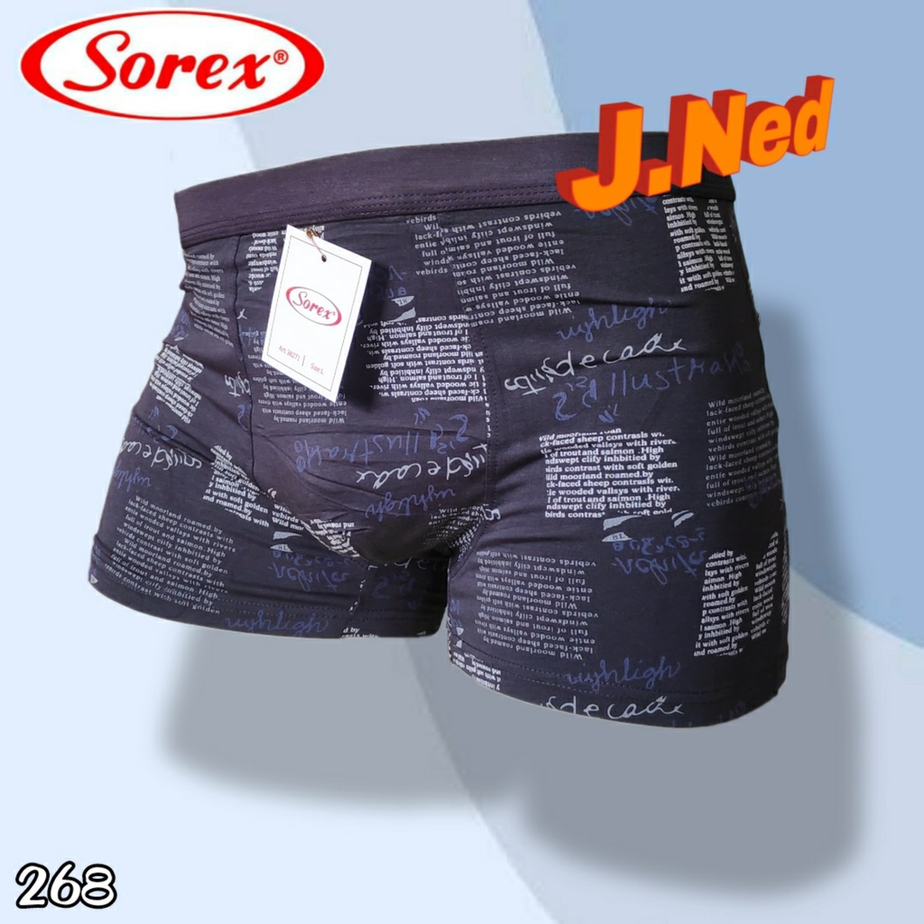 J268D BOXER PRIA SOREX TRENDY SIZE M - XL HARGA PER 1 BOX / 2PCS