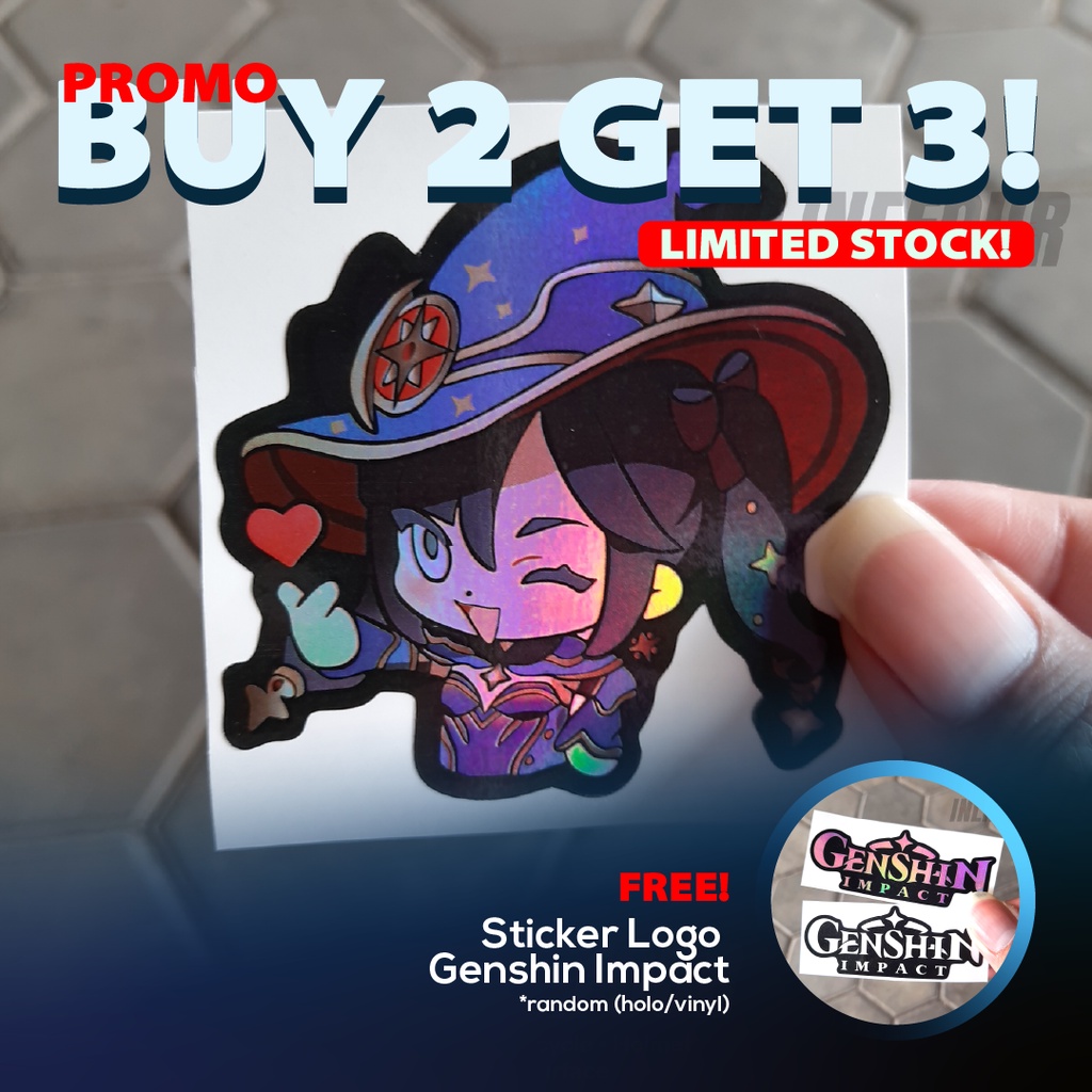 

Stiker Genshin Impact - Mona - Anime Sticker Hologram Wibu Jepang Untuk Laptop Case Hp Koper Helm Imut Lucu