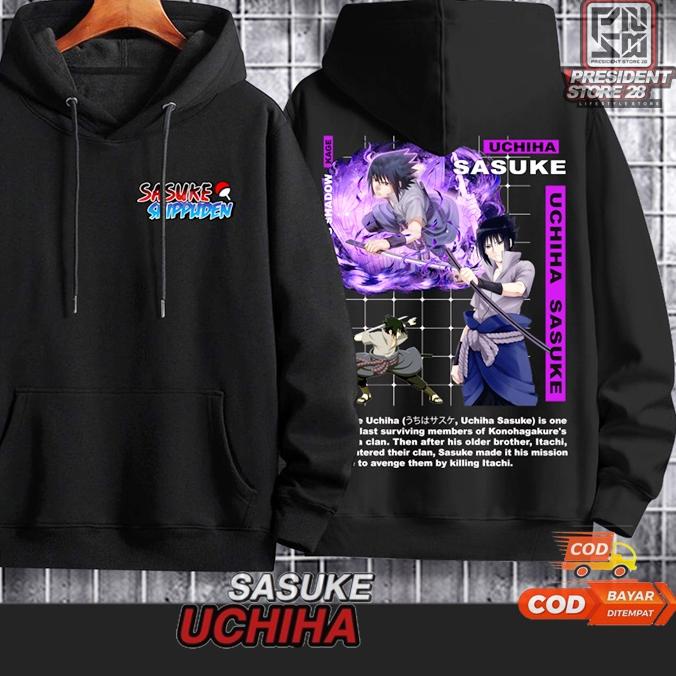 ™ SWEATER SASUKE Uchiha / ZIPPER LOGO UCHIHA / JAKET UCHIHA / SWEATER LOGO UCHIHA SLETING / ZIPPER P