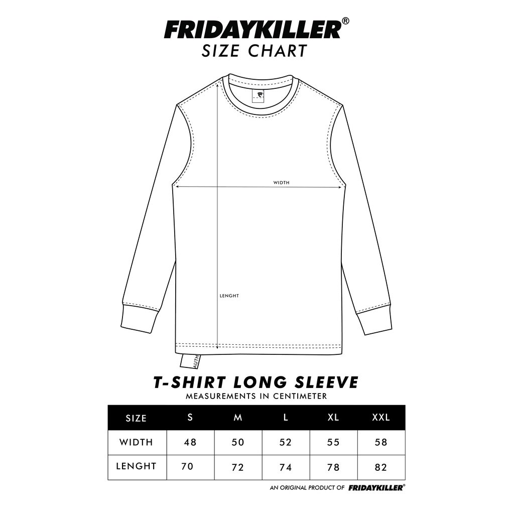 KAOS LENGAN  PANJANG FRIDAY KILLER | OLD TOWN LONG SLEEVE