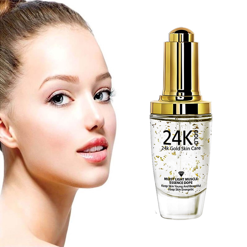 Serum Wajah Yurizumi 24K Gold - Serum Emas Anti Penuaan &amp; Flek Hitam 30ml