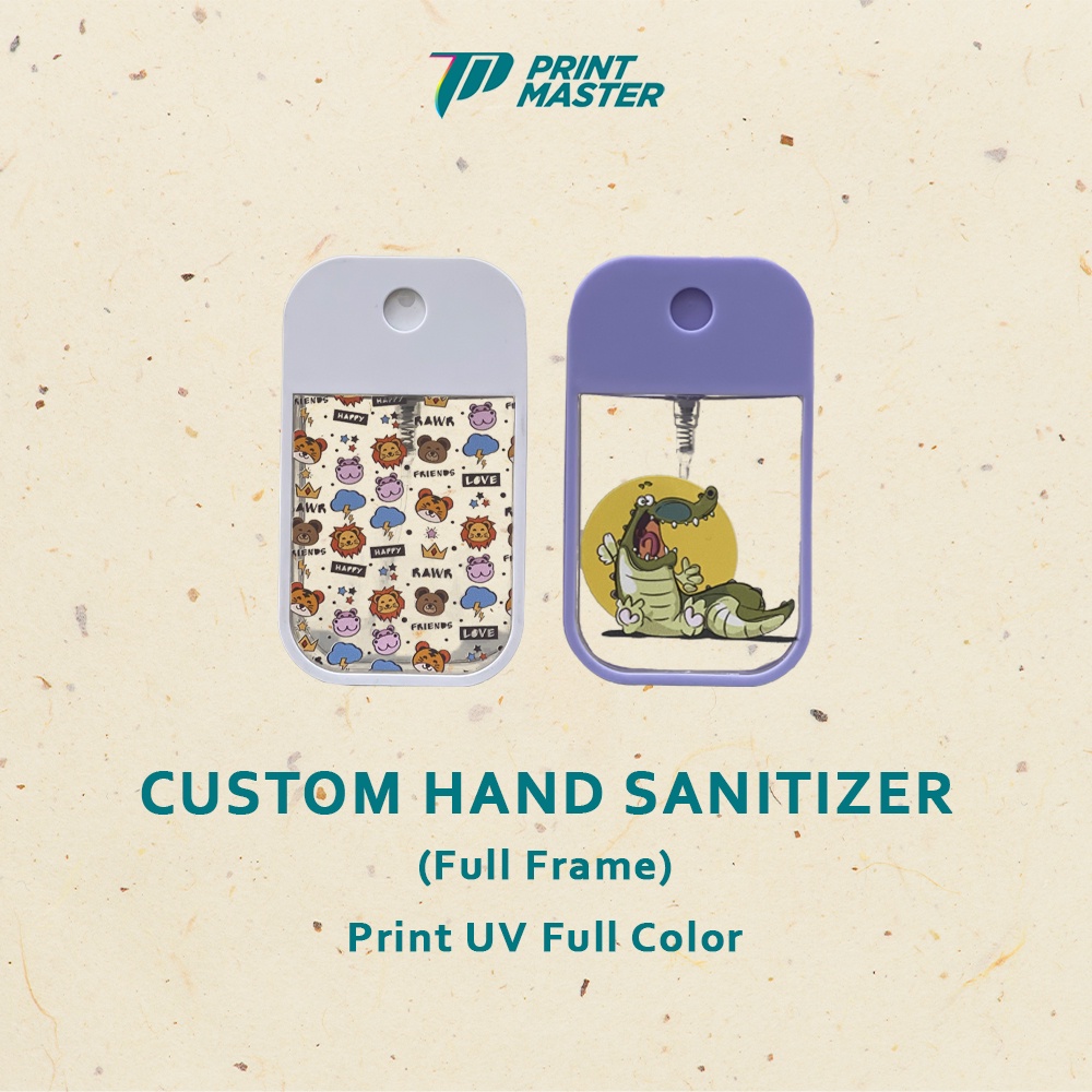 Custom Spray Hand Sanitizer Print UV Pocket Spray Full Frame 50 ML