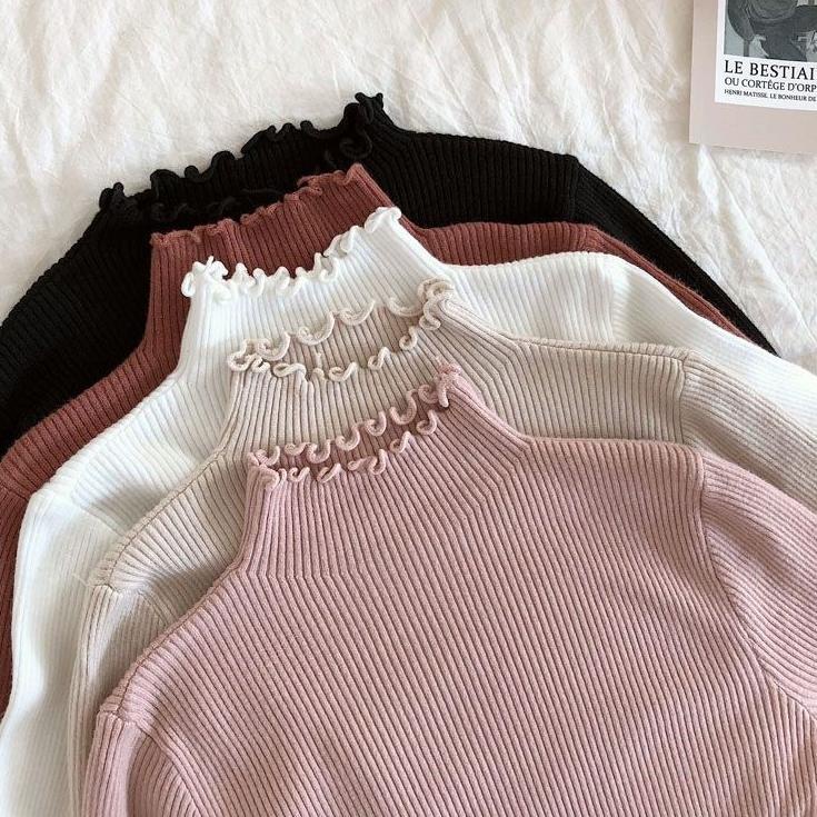 ❀ TERMURAH DAISY CURLY SWEATER RAJUT ♔