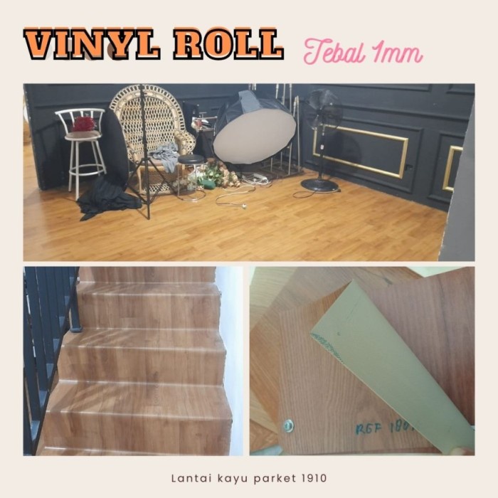 Floor Vinyl Roll Korea Tebal 1 Mm - Lantai Karpet Vinil 1Mm