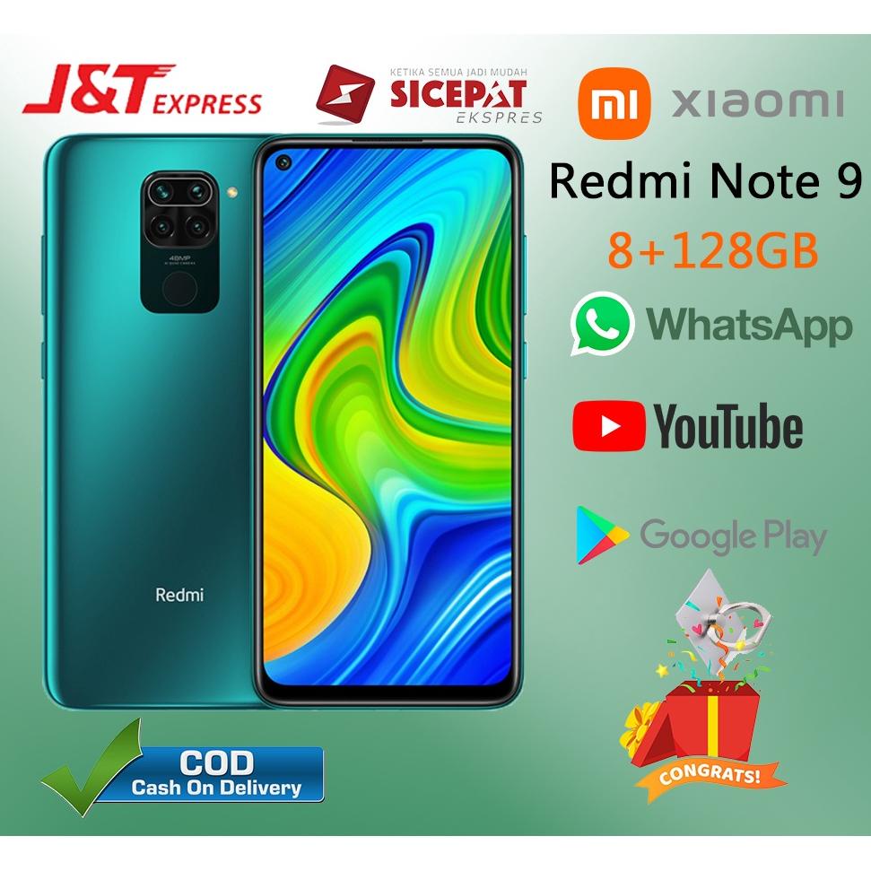 HP Xiaomi Redmi Note9 Ram 8/128GB Smartphone 4G LET 6.53inches Layar Penuh 13MP+48MP Kamera Handphon