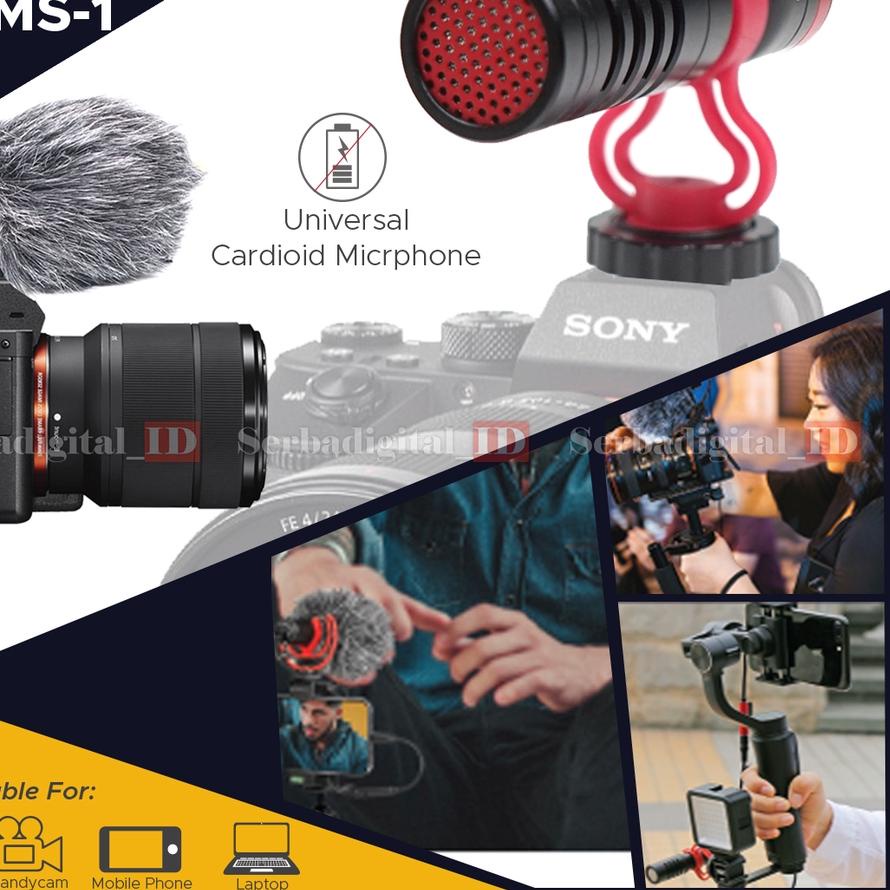 ➪ COSTA MS-1 Cardiodid Microphone Shotgun For DSLR,Video,Android ⅍