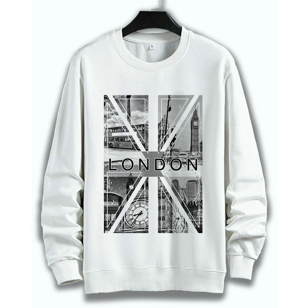 SWEATER UNISEX LONDON PRIA DAN WANITA SWEATER JUMBO