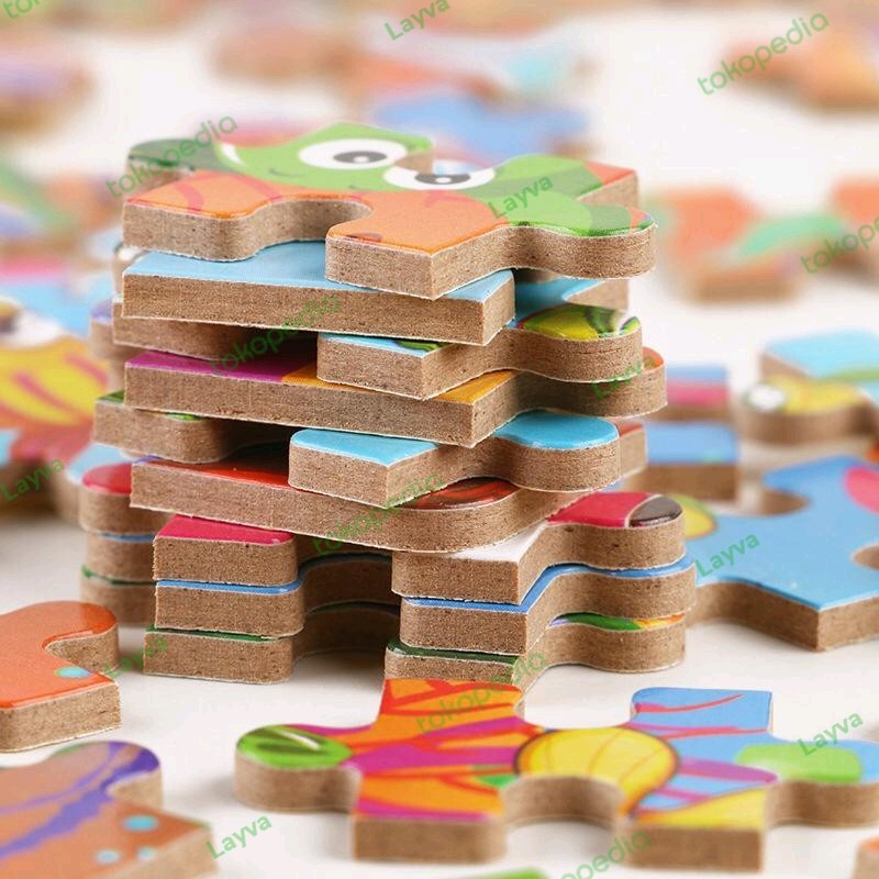 Puzzle Kaleng 60 Pcs - 60 Keping - Edukasi - Lucu