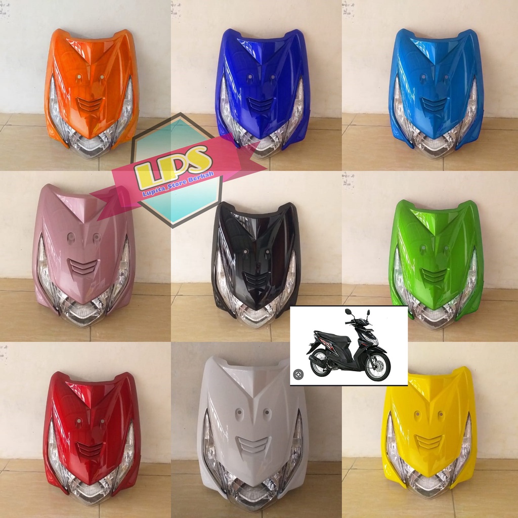 Tameng Depan + Reflektor Dan SEN Lampu Beat Karbu Semua Warna Termurah
