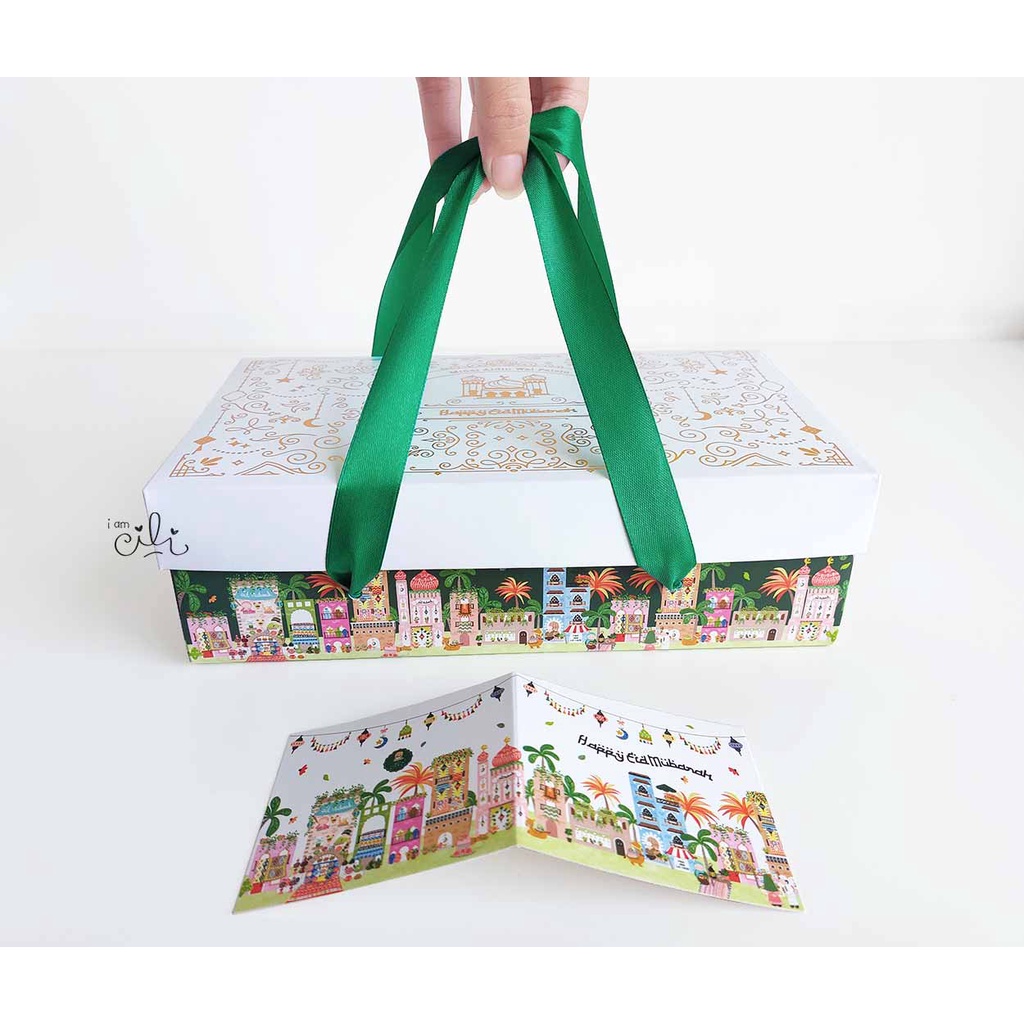 

(NOOR BOX) Kotak cake bolu idul fitri 2 toples 112 / kue 1/2 loyang