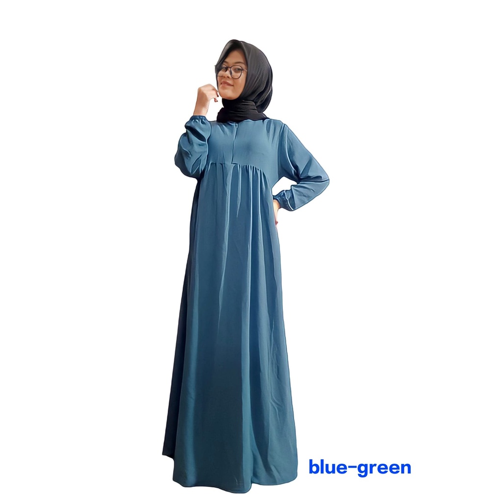 Gamis bahan  cringkel busui