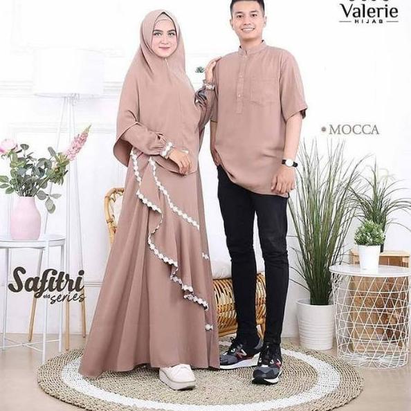 ☃ gamis couple pasangan safitri/gamis jumbo ld 120/gamis murah/gamis modern ✹