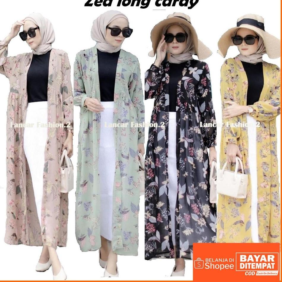 BIG SALE zea long cardy // long outer ceruti premium ld -+120cm pjg -+134cm // outer wanita // long 