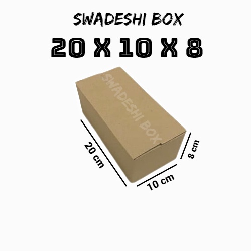 

kardus/karton/box uk. 20x10x8 cm untuk packing singlewall polos