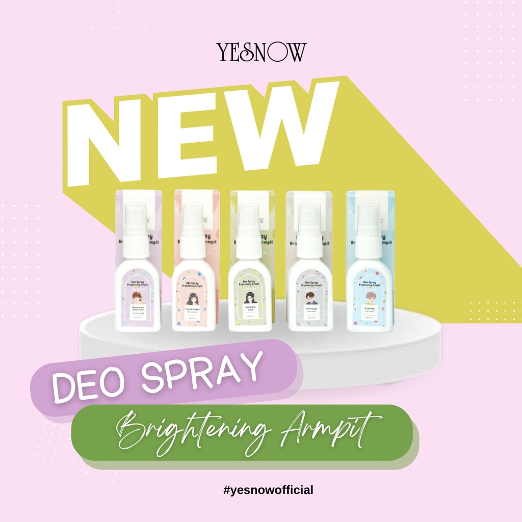 YESNOW Deo Spray Brightening Armpit 3IN1 + DNA SALMON 30ml | Brightening Armpit