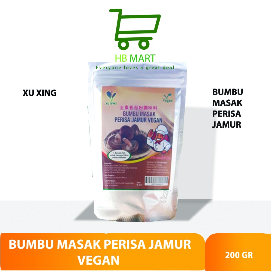 

Xu Xing BUMBU MASAK PERISA JAMUR VEGAN 1 SACHET 200GR