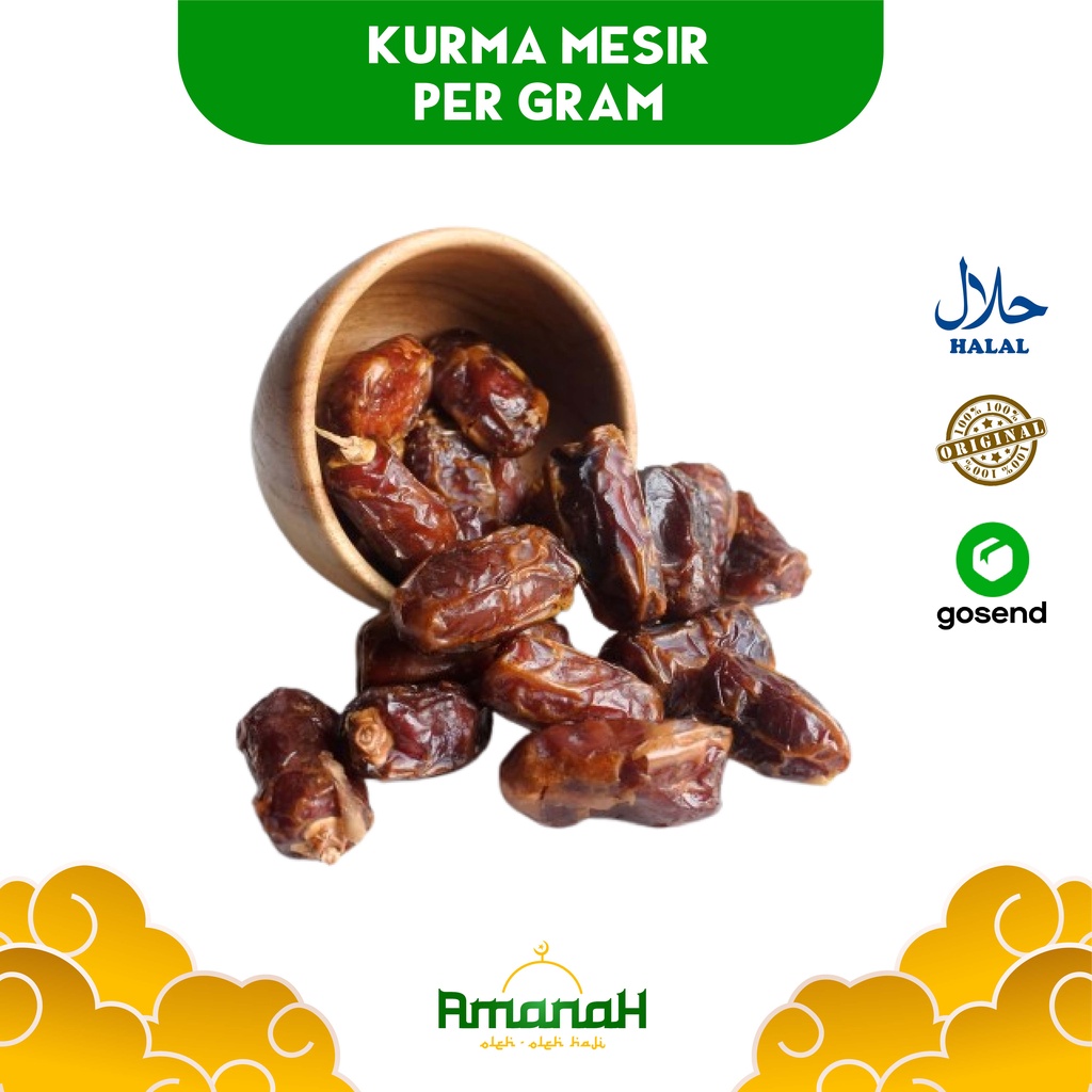 kurma Madu Mesir / Kurma Mesir / Gizza Dates / Golden Valley / El Rowad Oleh Oleh Haji Dan Umroh