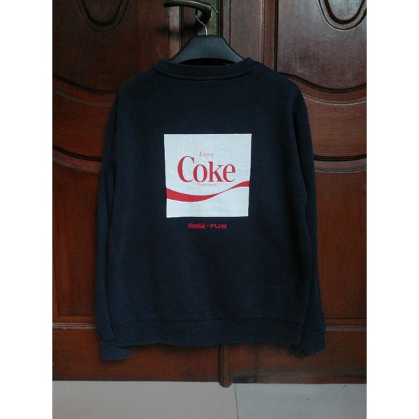 Coca-cola x Polham crewneck Hoodie tshirt kaos second bekas