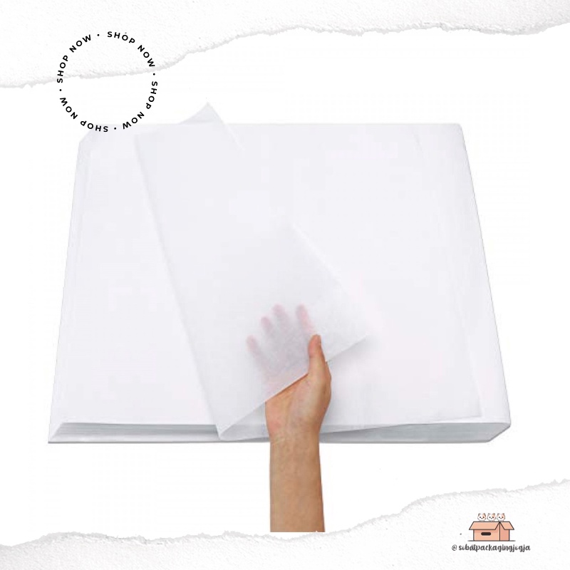 

WRAPPING PAPER PUTIH / KERTAS BUNGKUS / KERTAS KADO / KERTAS PACKING