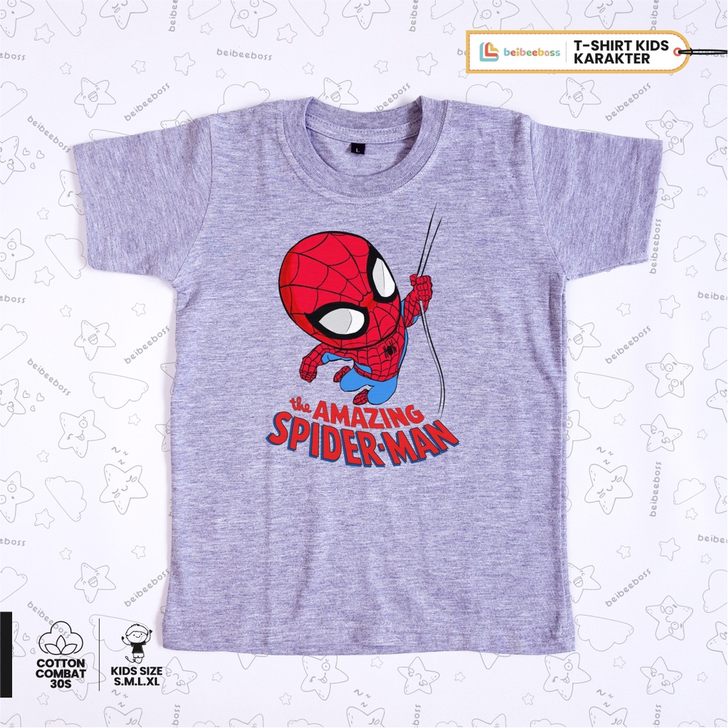 Kaos Anak Distro Lengan Pendek Combed 30s Laki Laki / Perempuan Oblong Usia 5-6tahun size L