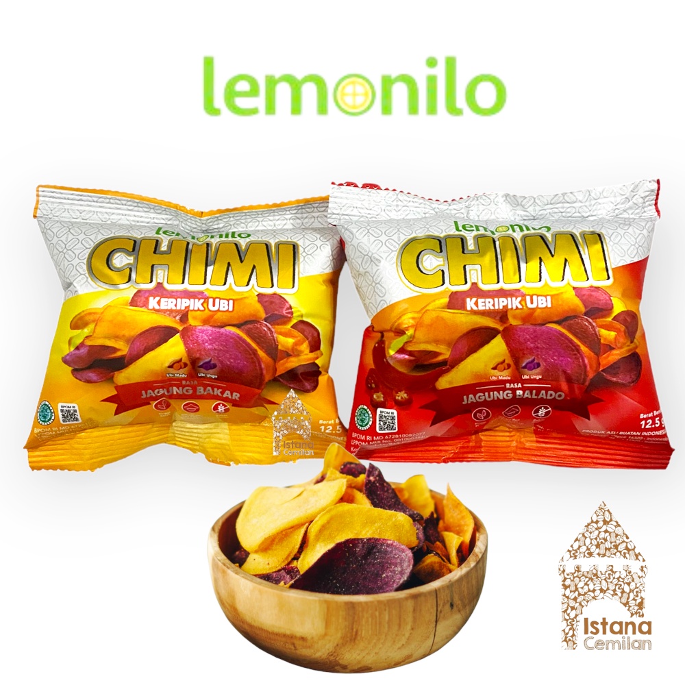 Lemonilo Chimi Keripik Ubi Ungu &amp; Madu Rasa Jagung Balado / Bakar 12.5 Gram
