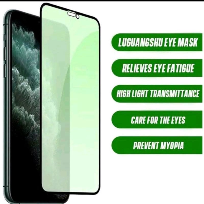 Tempered Anti Gores Ceramic HD Layar Green TG POCOPHONE F3/M3/X3/X3 PRO