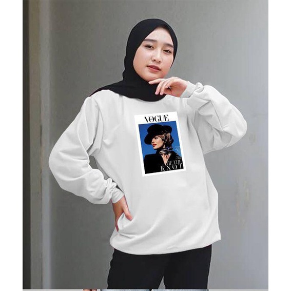 Kaos Lengan Panjang DTF VG / Kaos Sweatshirt / Atasan Wanita / Atasan Wanita Lengan Panjang