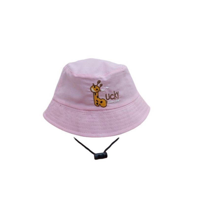 Topi Bucket Anak Bordir GOOD LUCKY Tali/Bucket Bordir Anak Laki Laki Perempuan| Fashion