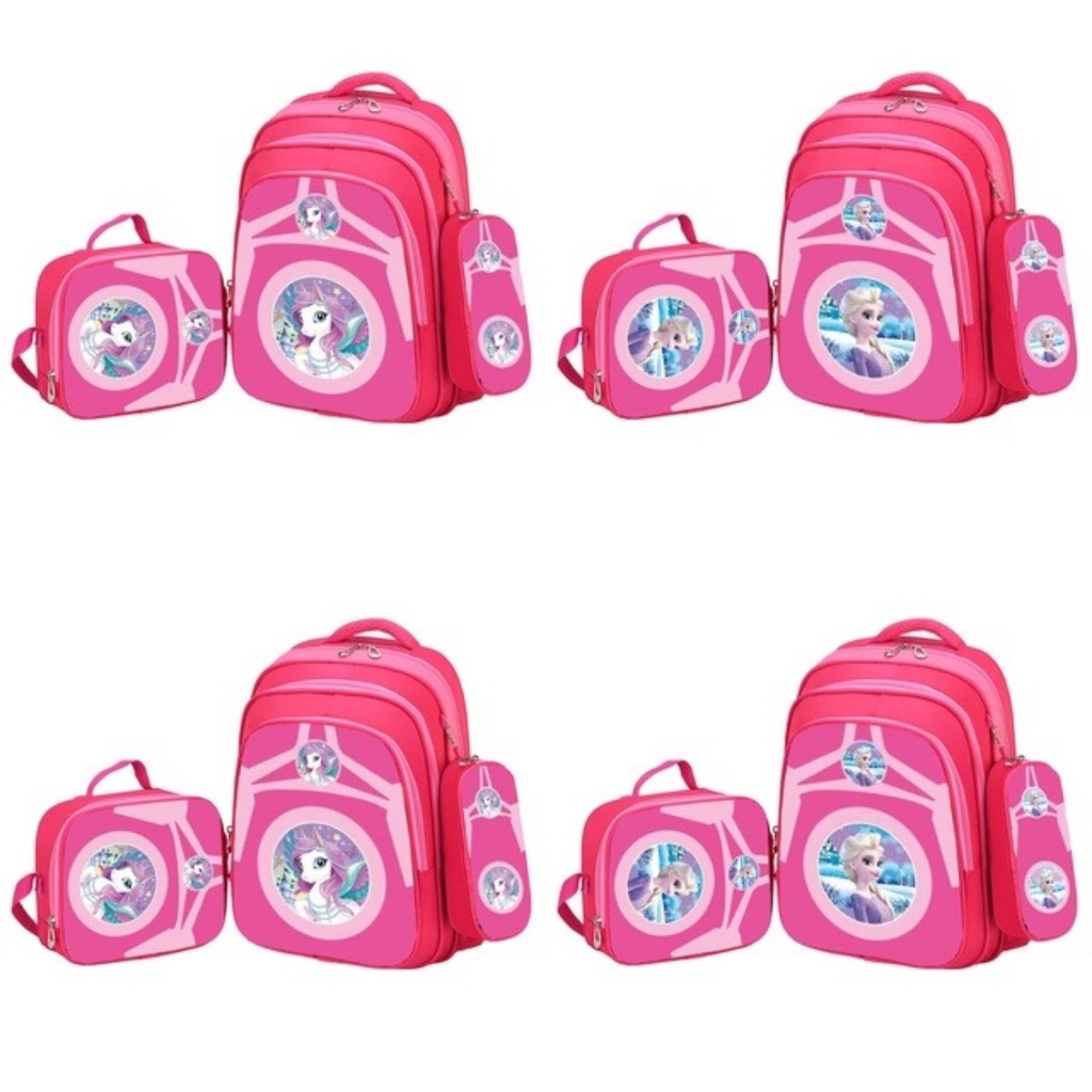 NEW TAS RANSEL ANAK SEKOLAH IMPORT SD 3D 3IN1 00140-00146/00150-00155