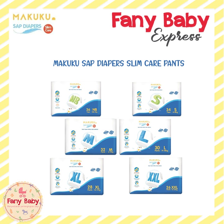 MAKUKU SAP DIAPERS SLIM CARE - PANTS  / POPOK