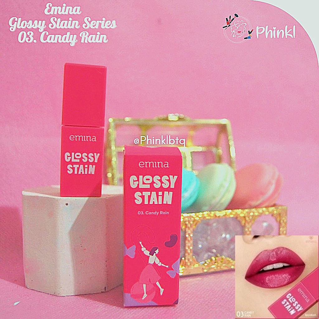 `ღ´ PHINKL `ღ´ ╰☆☆ 𝔢мιℕά ☆☆╮ emina beauty kosmetik glossy stain liptint lip tint ombre lipstick wattery