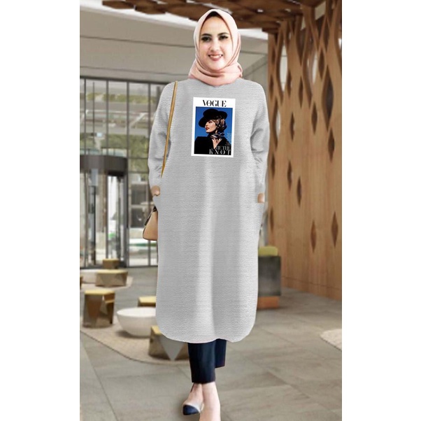 Tunik wanita DTF VG / tunik murah / tunik kekinian / tunik panjang / tunik import / tunik jumbo