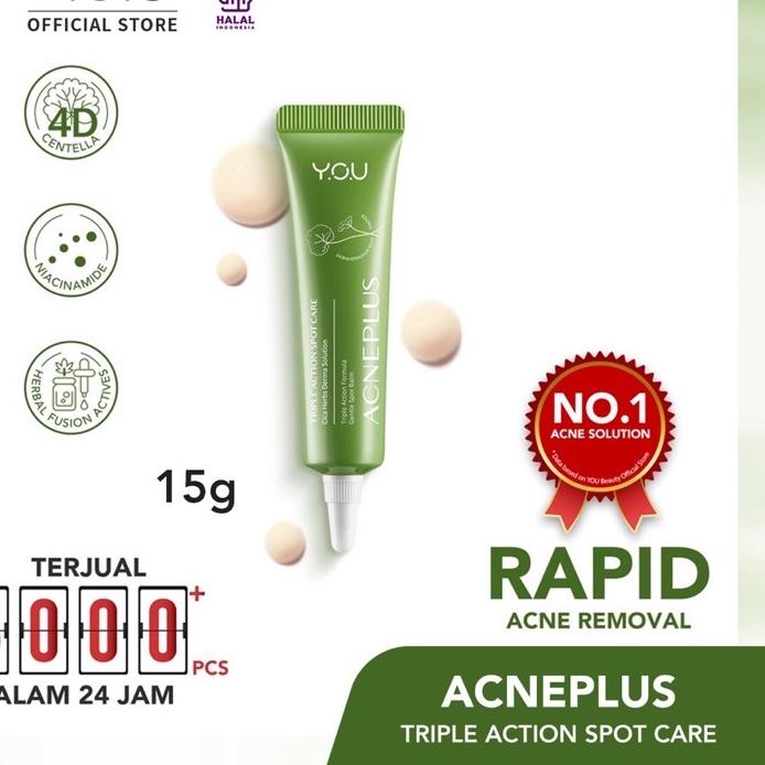 ✵ YOU AcnePlus Triple Action Spot Care 15 gr / Acne Spot You / You Acne ( YOU MAKEUPS OFFICIAL STORE