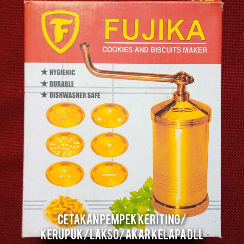 [BIMA CENTER] CETAKAN KUNINGAN MERK FUJIKA UNTUK PEMPEK KERITING/KERUPUK CETAKAN AKAR KELAPA/MIE/LAK