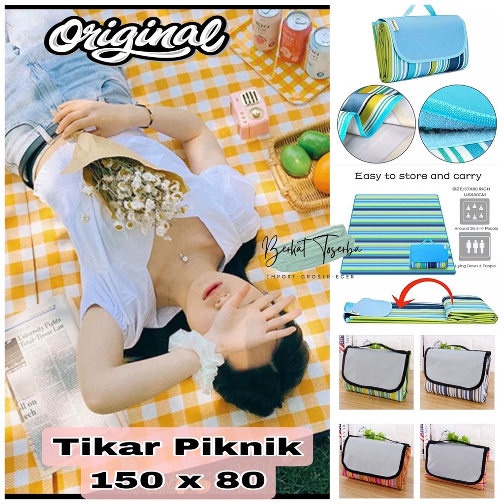 VS BG- Tikar Piknik 80x150cm Traveling Matras Tikar Lipat Anti Air