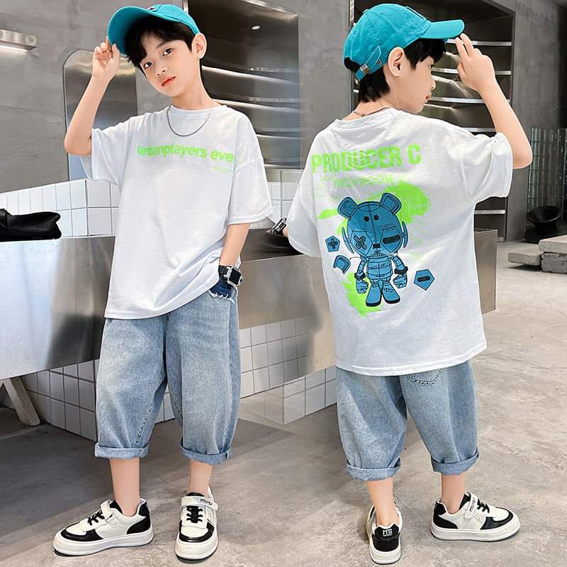 Setelan Anak Laki Laki Korean Style Producer Bear GREEN