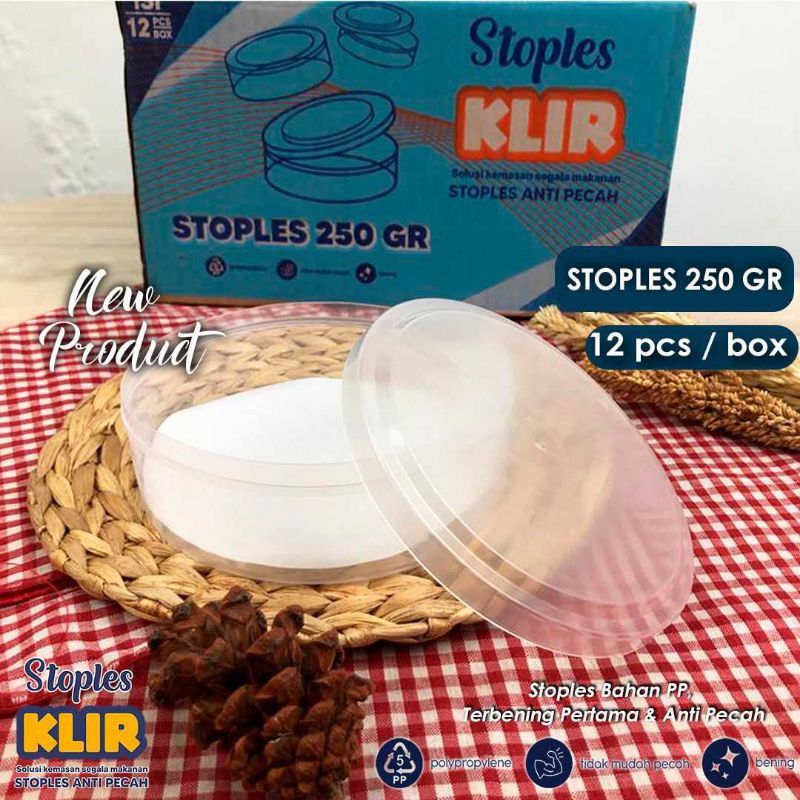 TOPLES NASTAR KUE KERING KLIR/TIPTOP 1 Lusin UKURAN 500GR dan 250gr
