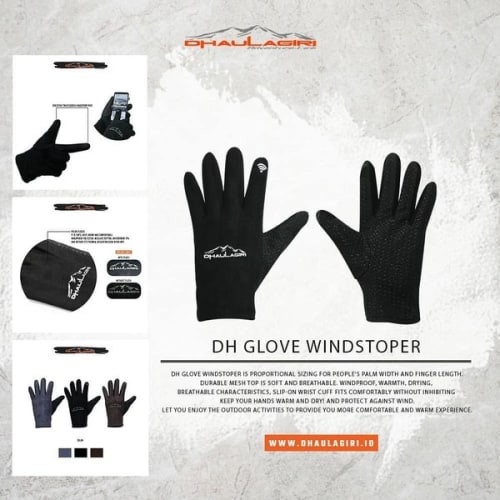 SARUNG TANGAN DHAULAGIRI WINDSTOPER TOUCHSCREEN