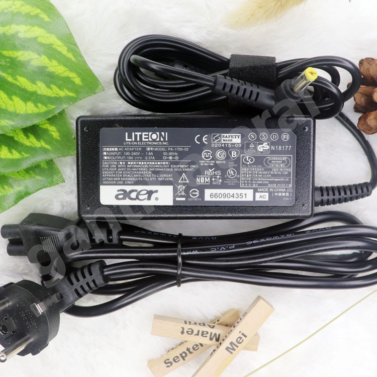 Adaptor Charger Acer Aspire 2.37a 5.5x1.7mm