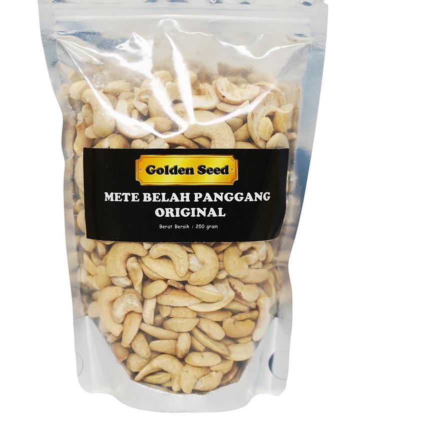 

♣ [BELAH] METE BELAH PANGGANG ORIGINAL 250 GR | MEDE OVEN MENTE ROASTED SPLIT CASHEW 250 GRAM | ORIGINAL ✭