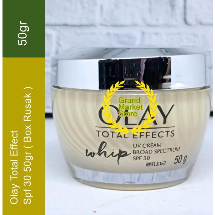 Olay Total Effect Whip Active Moisturiser UV Spf 30 50gr (Box Rusak) hen