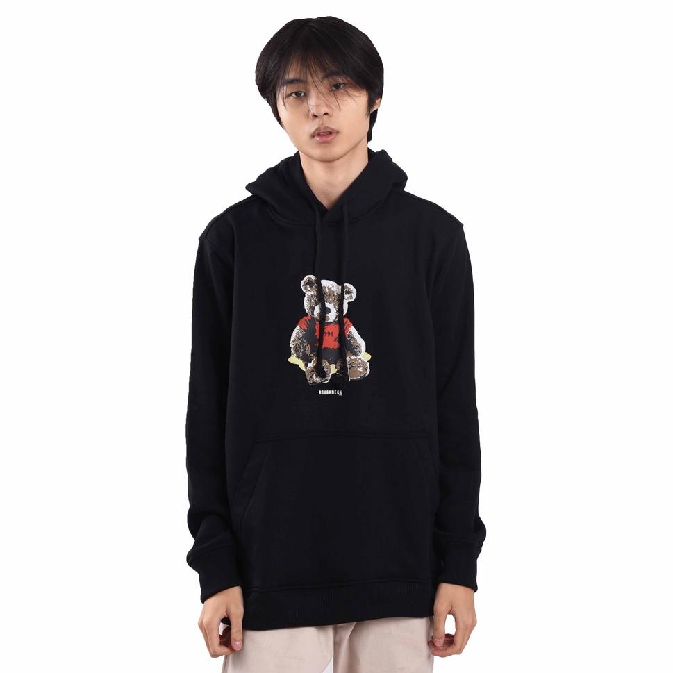 LANGSUNG KIRIM  Roughneck H462 Black Kiddy Joy Hoodie