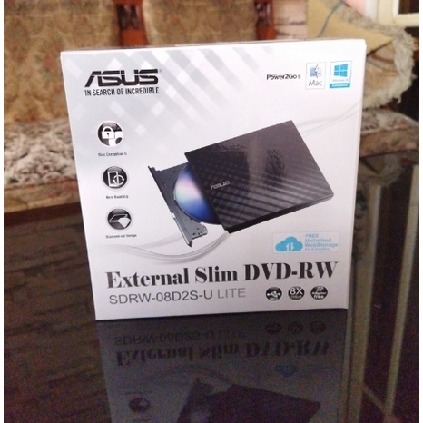 ASUS DVD-RW Extenal Slim 08D2S-U Lite Usb