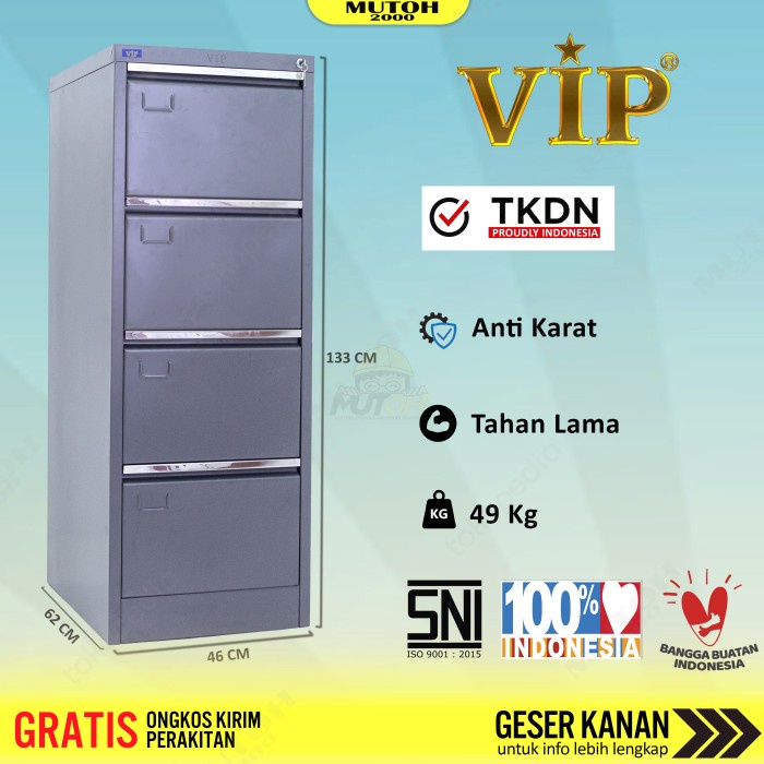 

Terlaris Filling Cabinet 4 Laci Lemari Arsip Vip V-304