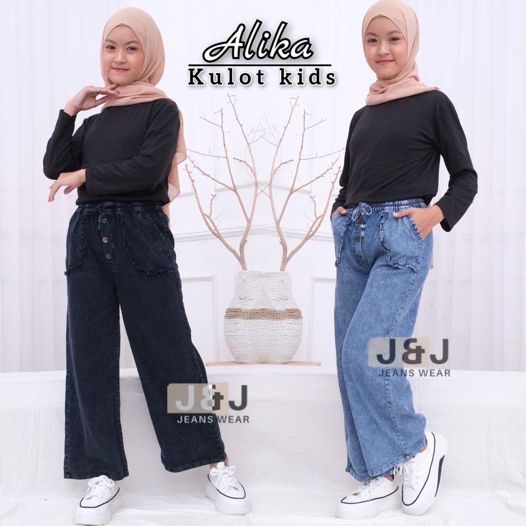 Alika Kulot Kids - Celana Kulot Jeans Anak perempuan