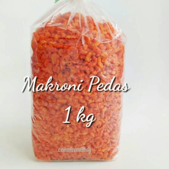

➩ CCB - Makaroni Pedas 1 kg FREE DUS / makaroni pedas kiloan / makaroni kiloan / kiloan / makroni ❊