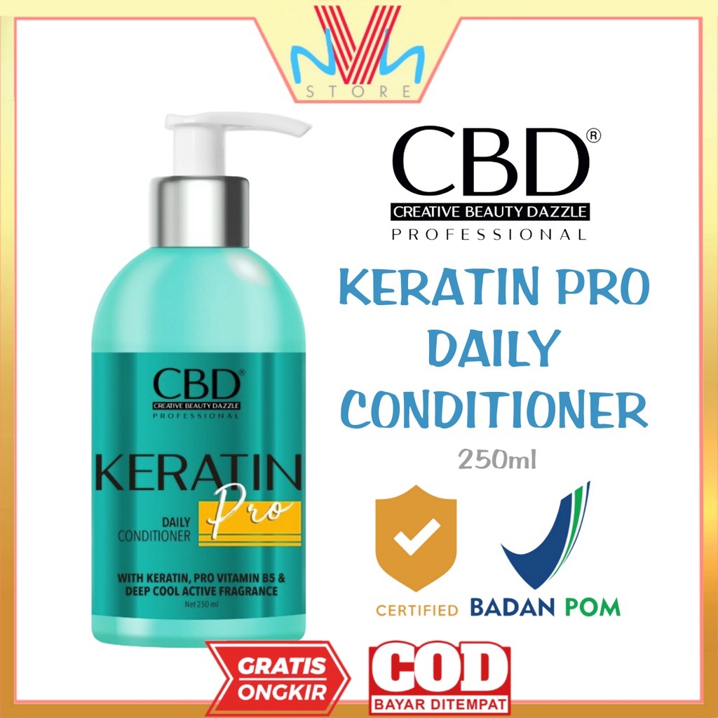 CBD KERATIN PRO DAILY CONDITIONER 250ml - KREATIN PRO CONDITIONER CBD - CONDITIONER CBD MURAH