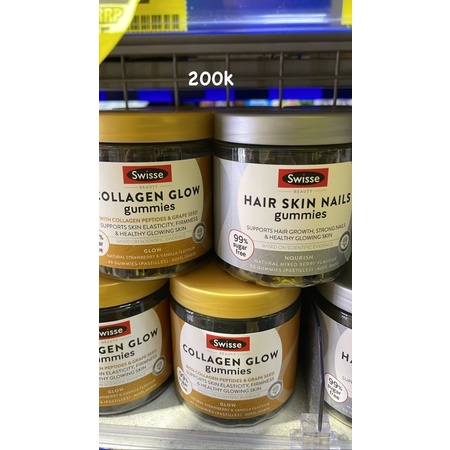 Swisse collagen glow hair skin nails gummies vitamin original jastip sydney australia